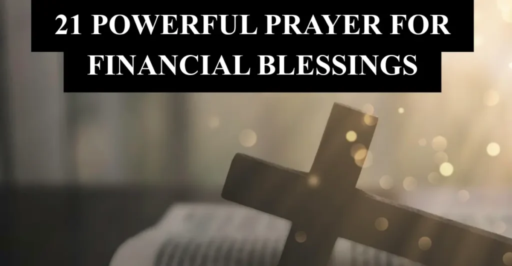 21 Powerful Prayer for Financial Blessings