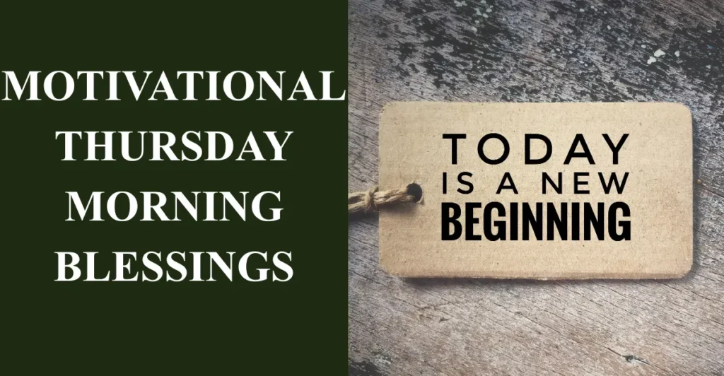 Motivational Thursday Morning Blessings