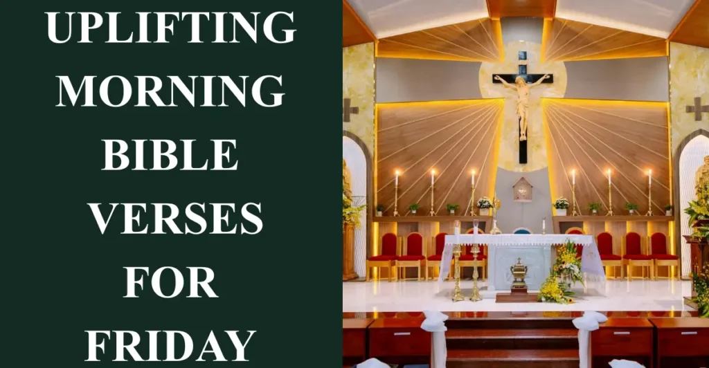 Uplifting Morning Bible Verses for Friday