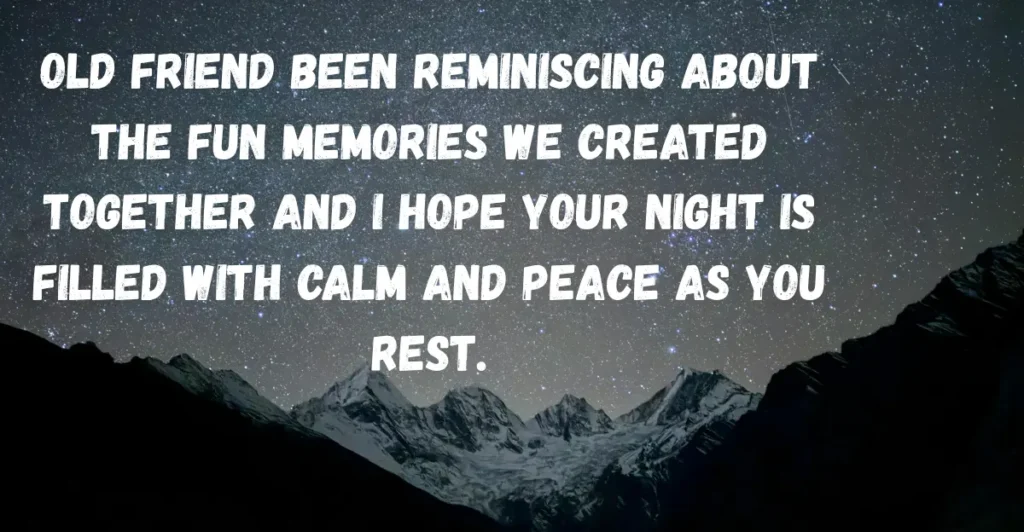 Good Night Messages for Childhood Friends