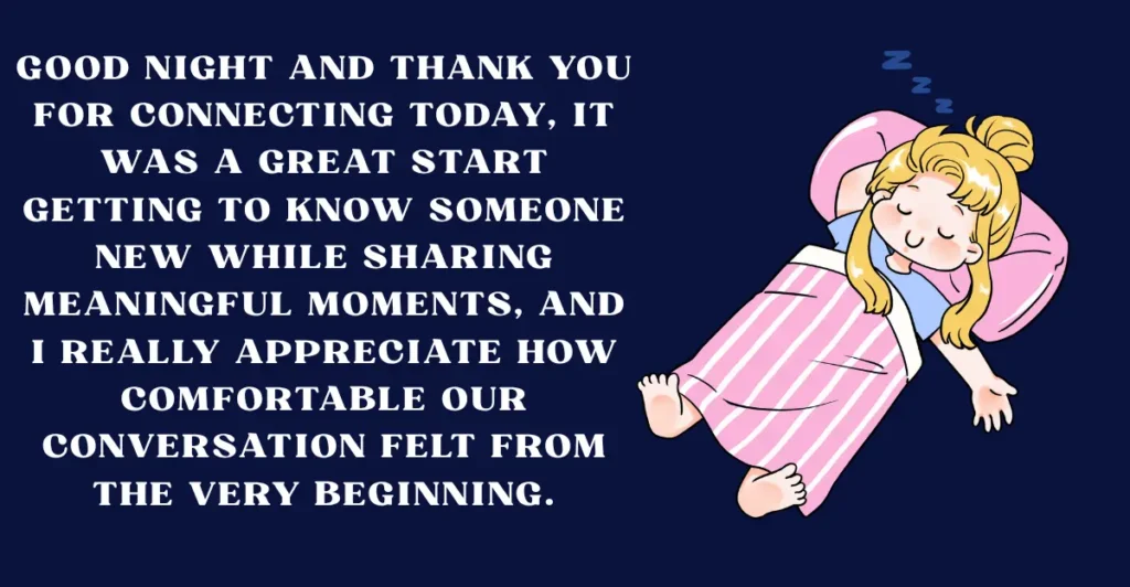 Good Night Messages for New Friends